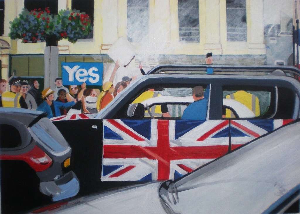 Yes and No, n°2. 2015. J.Harms. 30.5x21.5 cm. Acrylic on paper.