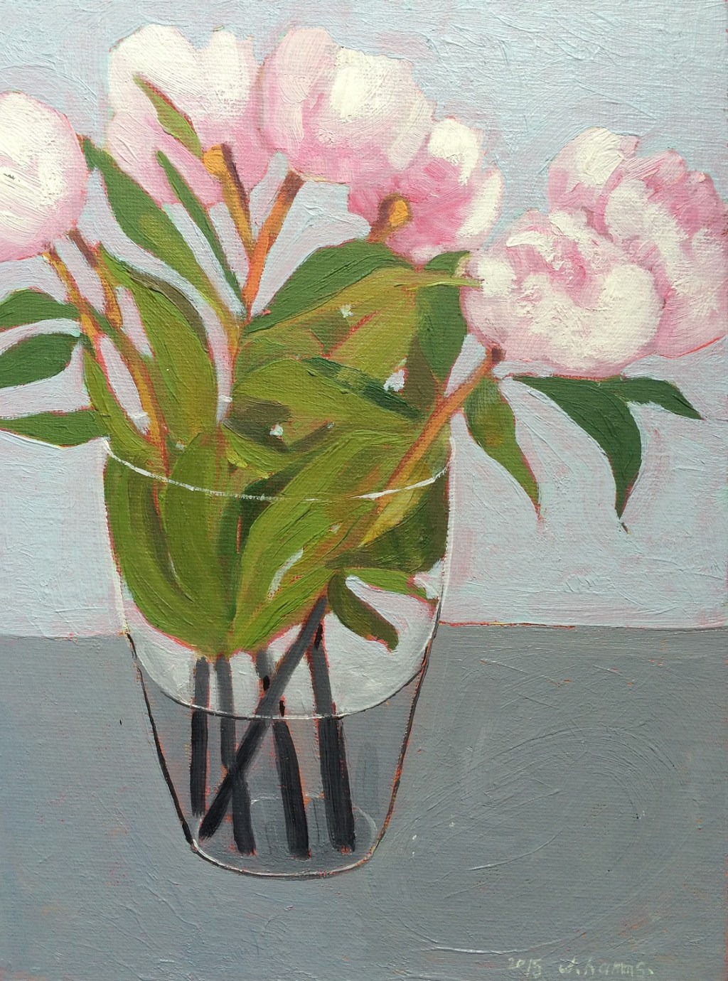 Peonies on the grey&nbsp;2015
