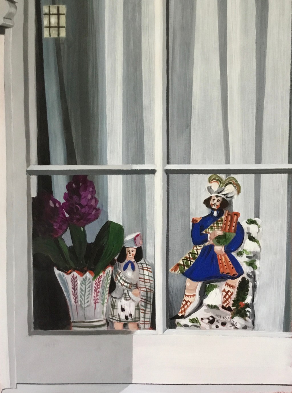 Scots behind the window. Windows of Rye.&nbsp;2019